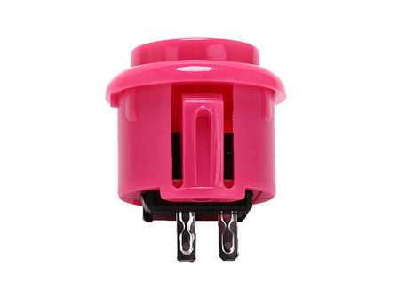 24mm Clip-In Arcade Drukknop Roze met ingebouwde Soft Click Microswitch