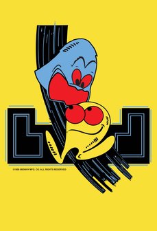 Arcade Bartop + Onderstel Vinyl Stickerset &#039;Pac-Man&#039; 