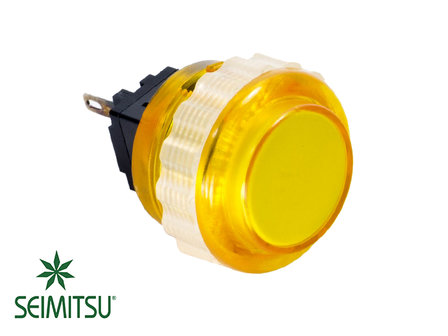 Seimitsu 24mm PS-14-DN-K Translucent Push Button Yellow