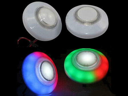 76mm Convex RGB Running Led Push Button for Grappling Machines, Space Slam, Fishing Game, Ticket Machine, etc.  