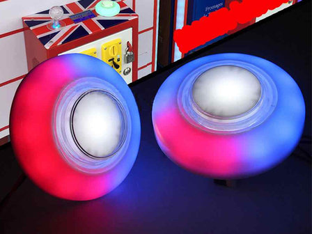 76mm Convex RGB Running Led Push Button for Grappling Machines, Space Slam, Fishing Game, Ticket Machine, etc.  
