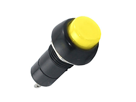 Suzo Happ Mini bouton poussoir momentan&eacute; jaune pour arcade, flipper, jukebox etc.