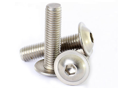 4 Pieces Ring Bolt M4x25mm A2/70 Stainless Steel Inbus/Hex  