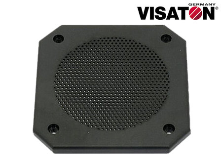  Grille de haut-parleur octogonale Visaton pour haut-parleurs jusqu&#039;&agrave; 4 &quot;noir 114x114mm