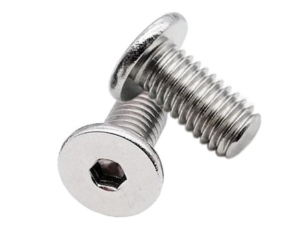 4 Pieces 10mm Flathead Stainless Steel Allen Joystick Mounting Bolt for M4 Threaded Bushing