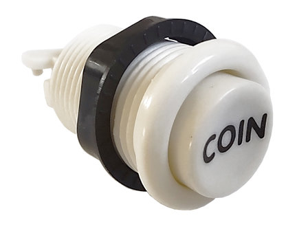  Concave Classic Arcade Push Button with Coin Logo Imprint