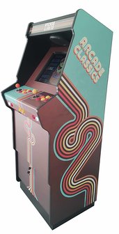 2-Player &#039;Arcade Classics&#039; Royal Video Compact Upright Arcade Cabinet