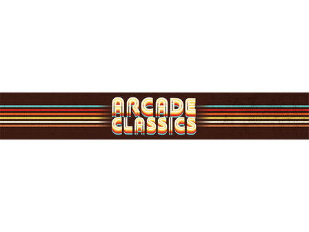 Arcade Bartop + Frame Vinyl Sticker set &#039;Arcade Classics&#039; Design
