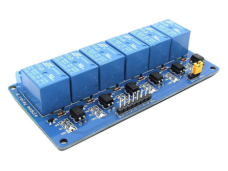 Relais optocoupleur de carte de module de relais 5 V &agrave; 6 canaux pour Arduino, Raspberry Pi, pcDuino, entre autres