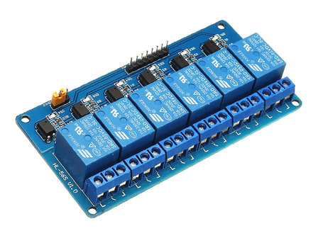 6-channel 5V Relay Module Board Optocoupler Relay for Arduino, Raspberry Pi, pcDuino, among others