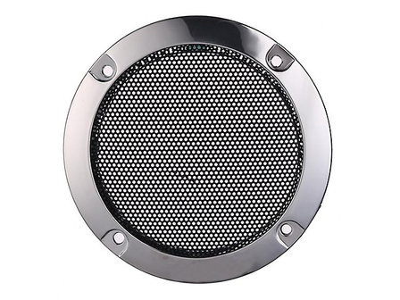  Grille de protection pour haut-parleur pour haut-parleur de 7,6 cm / 3 pouces Noir / Chrome