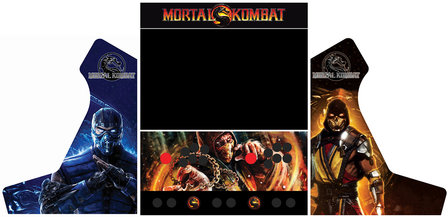 Arcade Bartop Vinyl Stickerset &#039;Mortal Kombat&#039; 