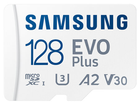 Samsung EVO PLUS 128GB Micro SD kaart (versie 2023)