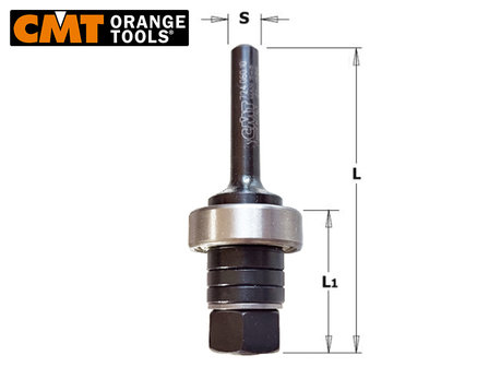 CMT Disc Milling Cutter Spindle 924.120.10 S=12mm L=61mm with ball bearing