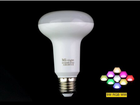  MiLight PAR RGBW Series RGB+WW 9W Led Lamp