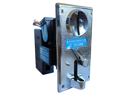 Commercial Electronic Comparative CPU Coin Acceptor With Chrome Metal Faceplate, 12V/DC, JY-130B