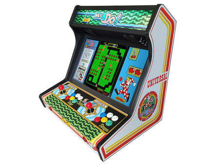 Premium WBE Arcade Bartop &#039;Universal Mr. Do&#039; avec syst&egrave;me de jeu multiplateforme