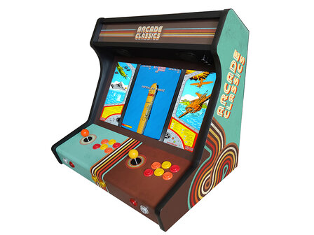Premium Arcade Classics WBE Arcade Bartop mit Multi Platform Gaming System