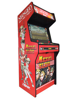 Meuble arcade vertical personnalis&eacute; Almighty &#039;NEO-GEO / Metal Slug&#039; &agrave; 2 joueurs 