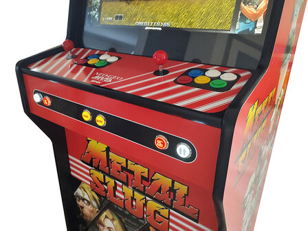 Meuble arcade vertical personnalis&eacute; Almighty &#039;NEO-GEO / Metal Slug&#039; &agrave; 2 joueurs 