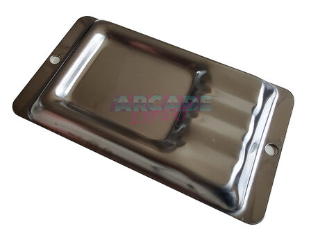 Metal ashtray, surface mounted