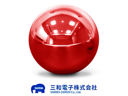Sanwa LB-35 Joystick Balltop Lever &#039;Chrome Red&#039;