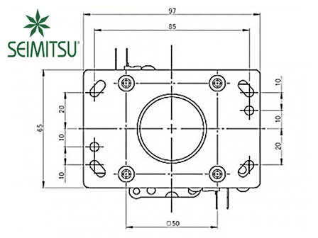 Seimitsu LS-32-01+18-SE 2/4/8 voies Arcade Balltop Joystick