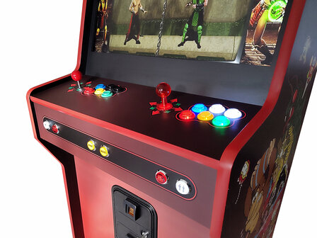 2-Player Almighty Arcadekast &#039;Multicade&#039; of &#039;MAME&#039; Rood 
