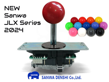 Sanwa Japan JLX-TP-8YT Balltop Arcade Joystick (Nieuw 2024 Versie)   