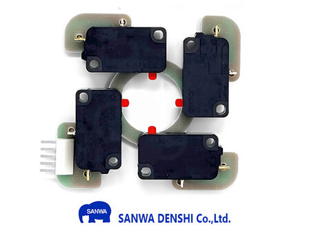  Sanwa XTP-MA Mikroschalter-Leiterplatte f&uuml;r Joysticks der JLF/JLX-Serie