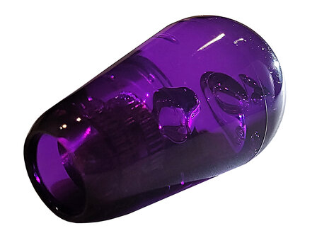 Levier de manche &agrave; balai Big Bubble Battop transparent violet