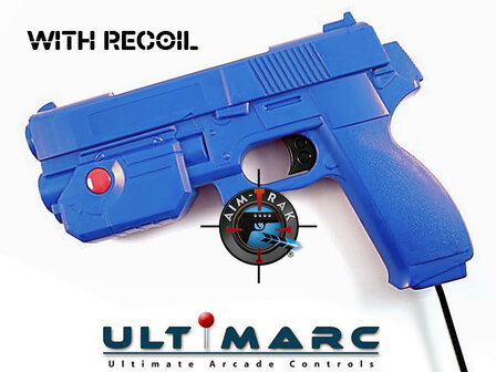 Ultimarc AimTrak Light Gun With Recoil Bleu