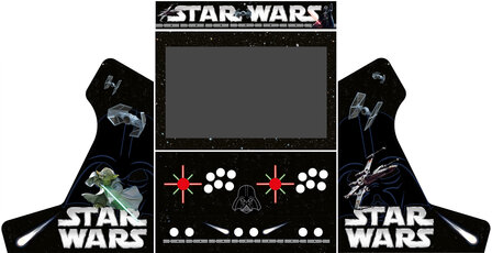 Arcade Bartop Vinyl Aufkleber Set &#039;Star Wars&#039; V2  