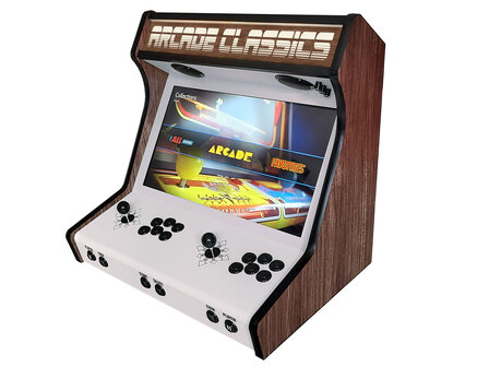 Premium Arcade Classics Hout Look WBE Arcade Bartop met Multi Platform Gaming System 