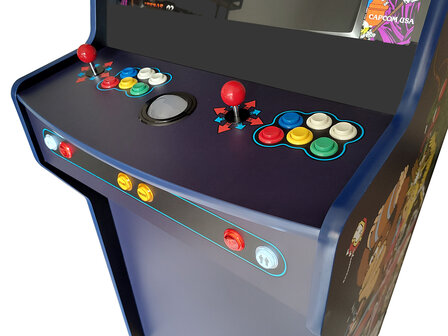 2-Player Almighty &#039;Multicade&#039; Arcadekast Paars/Blauw