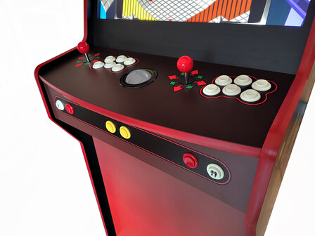 2-Player Almighty Arcadekast Multicade Rood 