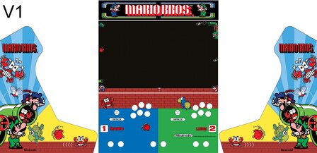 Arcade Bartop Vinyl Stickerset &#039;Mario Bros&#039; 