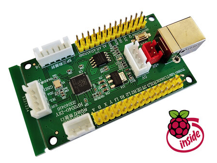 RP2040-PICO Carte d&#039;interface avec RVB pour PS3, PS4, Raspberry Pi, Android et PC  