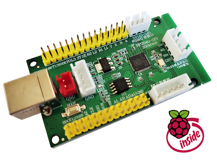 RP2040-PICO Interface Board Met RGB Voor PS3, PS4, Raspberry Pi, Android en PC  