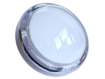 Bouton-poussoir d&#039;arcade &agrave; led convexe de 100 mm avec bord ext&eacute;rieur transparent