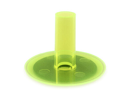 Sanwa JLF-CD Translucent Shaft &amp; Dust Cover Set Geel