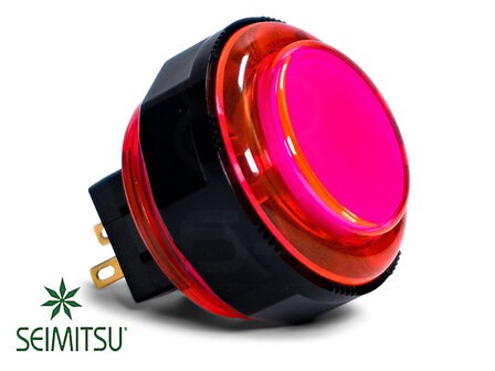    Seimitsu PS-14-KN Rosa 30 mm transparenter Druckknopf