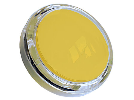 Bouton-poussoir d&#039;arcade &agrave; led convexe de 100 mm avec bord ext&eacute;rieur transparent Jaune jaune