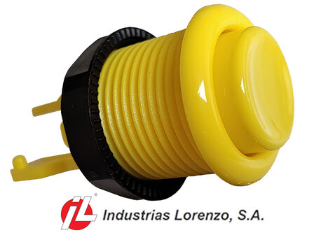 IL PSL-H Concave Classic Arcade Push Button Yellow