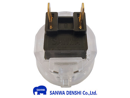  Sanwa OBSC-24 White Arcade Push Button