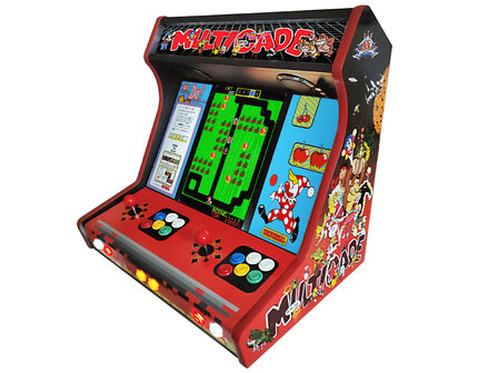 Multicade Red Premium WBE Arcade Bartop met Multi Platform Gaming System 