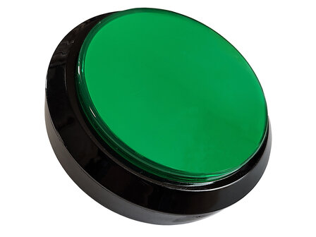 100mm Convex Arcade Drukknop Groen