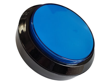 100mm Convex Arcade Drukknop Blauw