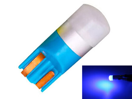 Premium IC Gecontroleerde Led lamp Blauw 5~12V T10 W5W SMD3030 350lm