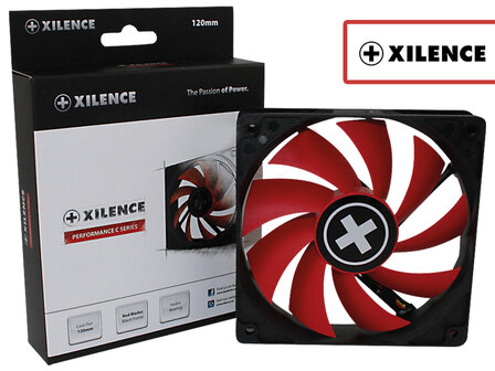 Xilence XPF120.R Performance 12V Brushless PC Case Fan 120x120x25mm, Molex + 3-pin, 22dB  